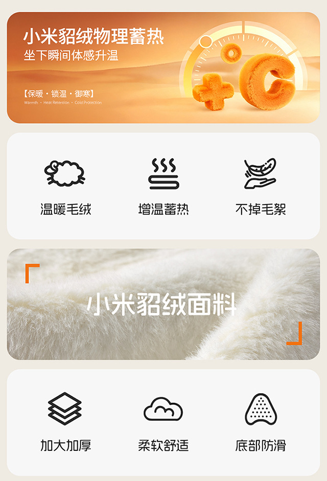 26 new car seat cushions, winter plush seat pads, warm seat covers, three-piece set, available on TikTok/Wish