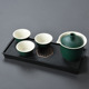 Imitation stone 27 + waves three cups-Green
