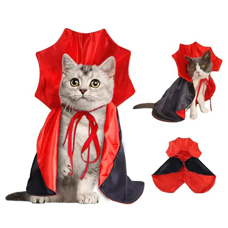 宠物猫咪衣服万圣节幼猫披风狗狗披风魔法斗篷宠物斗篷搞怪跨境款