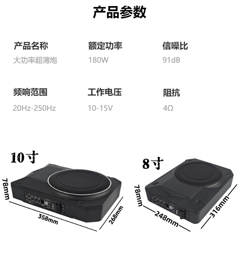 Car Subwoofer Under Seat, Slim Speaker Modification