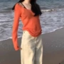 防晒露肩春季气质罩衫