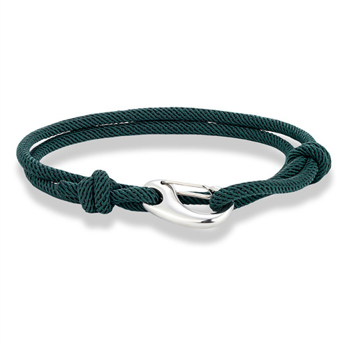 Basic Einfacher Stil Einfarbig Edelstahl 304 Seil Schnur Streich Armbänder Großhandel display picture 4
