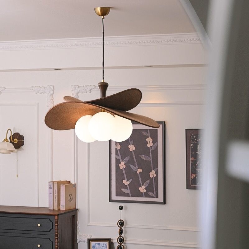 Vintage-Style Restaurant Lamp, Bedroom Lamp, Rattan French Retro 25-Year New Japanese-Style Glass Magic Bean Chandelier, Study Room Lighting Vintage-Style Restaurant Lamp, Bedroom Lamp, Rattan French Retro 25-Year New Japanese-Style Glass Magic Bean Chandelier, Study Room Lighting