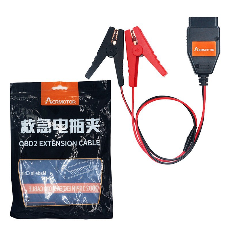 Battery charging clamp Emergency power supply ECU OBD2 connector…