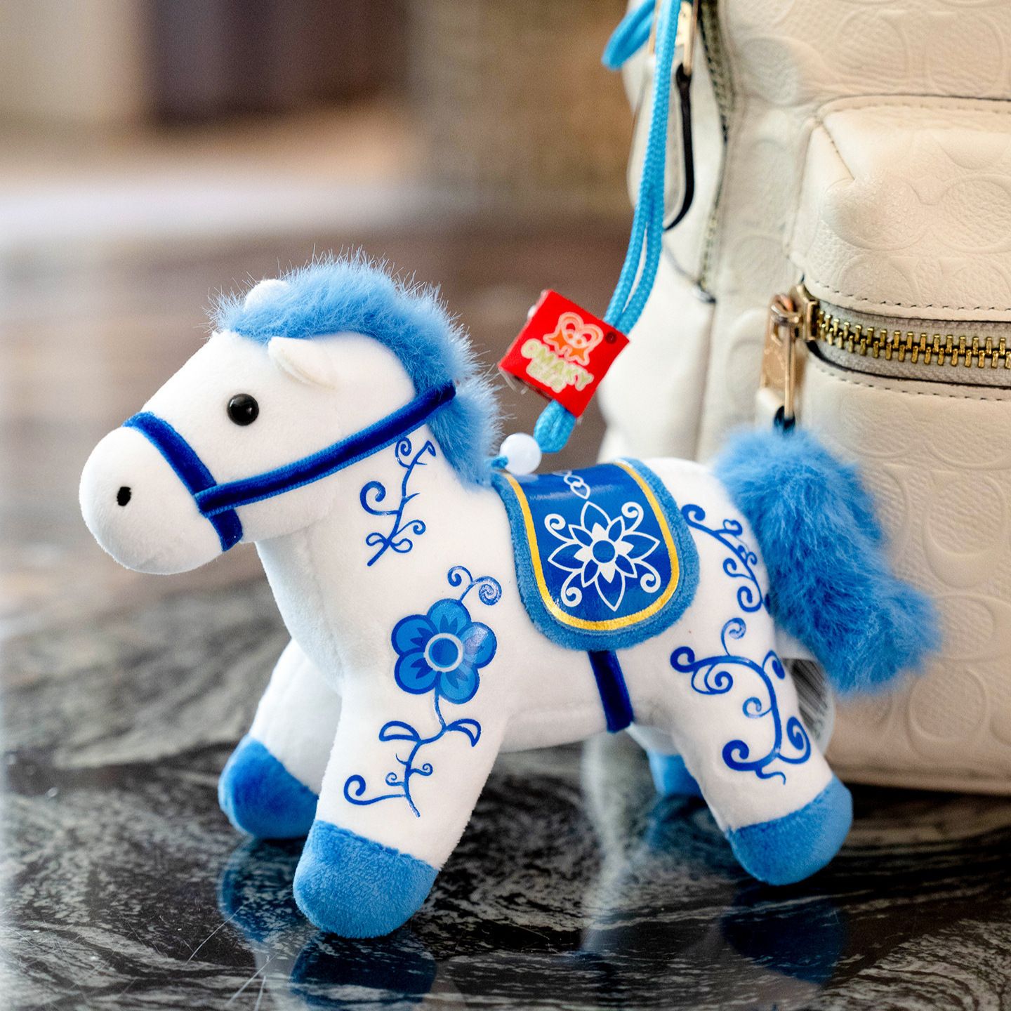 马年吉祥物公仔可爱小马钥匙扣挂件玩偶书包背包挂饰包包马上有钱