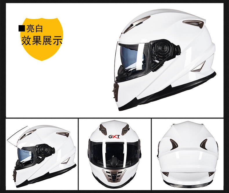 Motorcycle Helmet Double Visor Anti-fog Breathable All Seasons Full Helmet