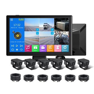 Passenger Car Engineering Vehicle | Driving recorder - 6-lenses-touch-screen-version-mp5
