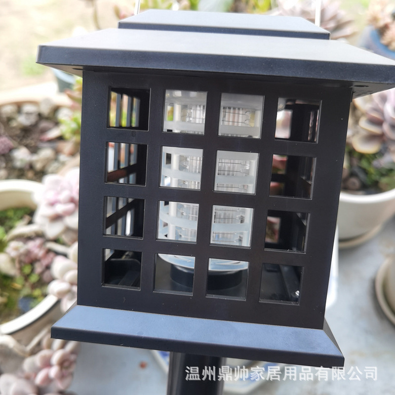 屋外小型太陽エネルギー電子蚊取り器防水電気ショック蚊取り灯庭知能蚊取り器蚊取り防止灯|undefined