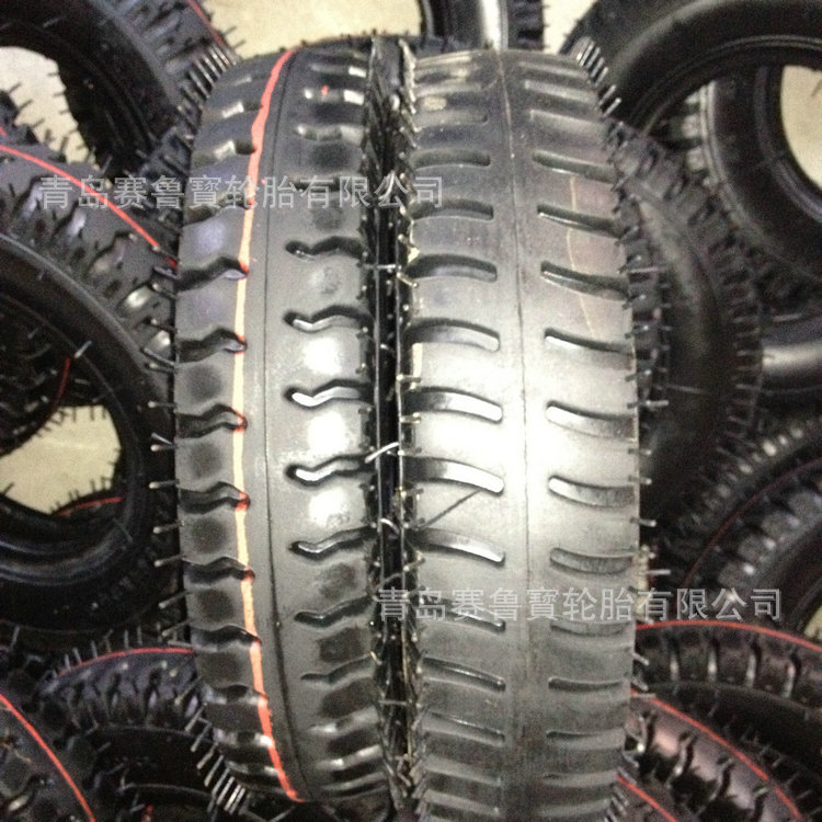 小型货车导向轮胎4.00-8羊角花纹轮胎400-8