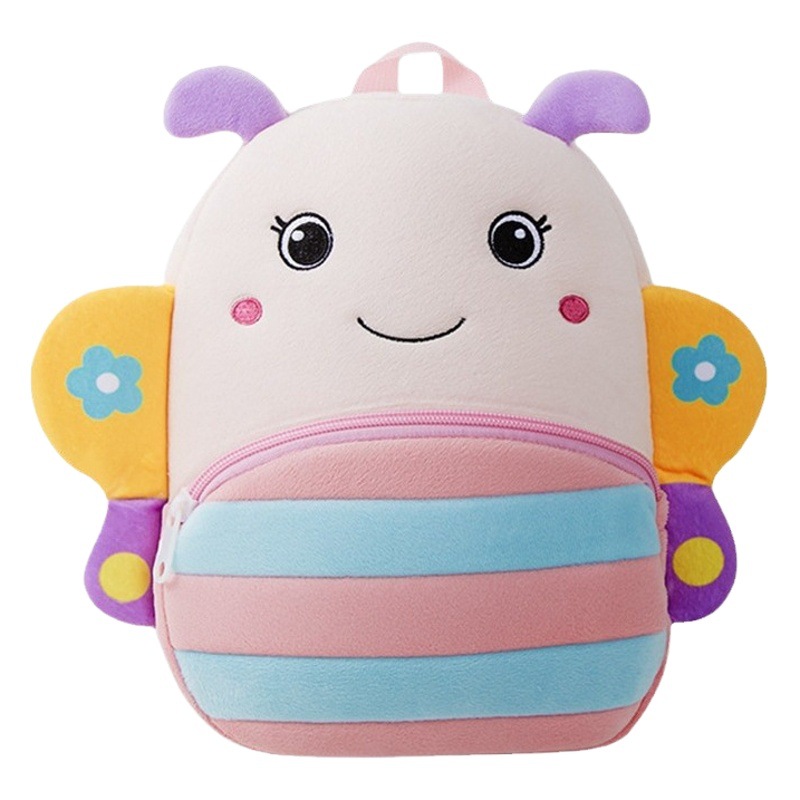 Venta caliente animal de dibujos animados mochila para niños felpa mochila escolar para niños y niñas 1-3-5 años mochila escolar de clase pequeña imprimible