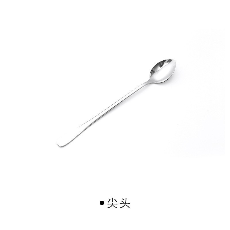Stainless Steel Lg-handled For Home Restaurant Use, Stirring Coffee Spo, Korean-style Dessert And Milk Tea Small_voghion.com