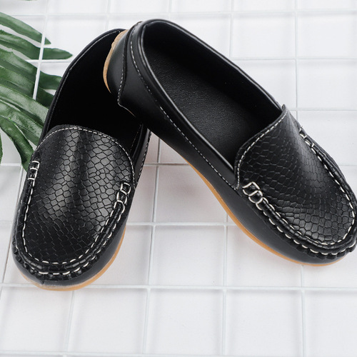 Boys' Summer New Leather Shoes, Dropshipping Boys' Soybean Shoes, Wholesale Leisure Shoes, Single Shoes
