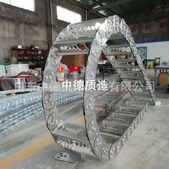 钢制拖链不锈钢坦克链TL桥式穿线钢铝拖链镀锌线槽全封闭工程拖链