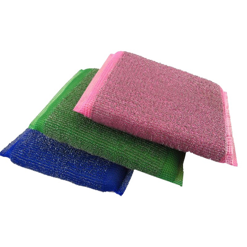 tela de acero esponja cepillo de limpieza de cocina cepillo de lavado de platos fuerte desoxidante descontaminación fábrica de tela limpia suministro de desengrasamiento