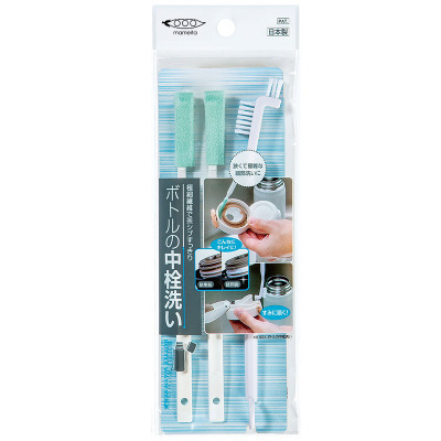 Japan imported thermos cup cover cleaning brush pacifier brush teacup groove gap cleaning brush stain removal cup brush set