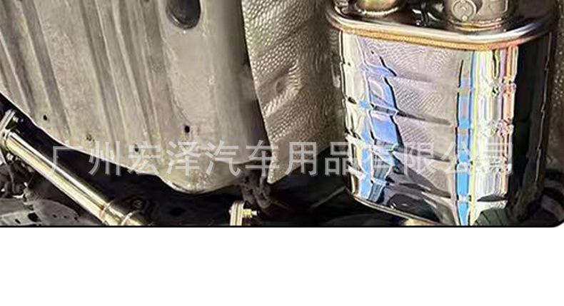 304 Stainless Steel Tailpipe Adapter for Various Models, Clamp Installation for Rear Muffler, Suitable for Peugeot 206
