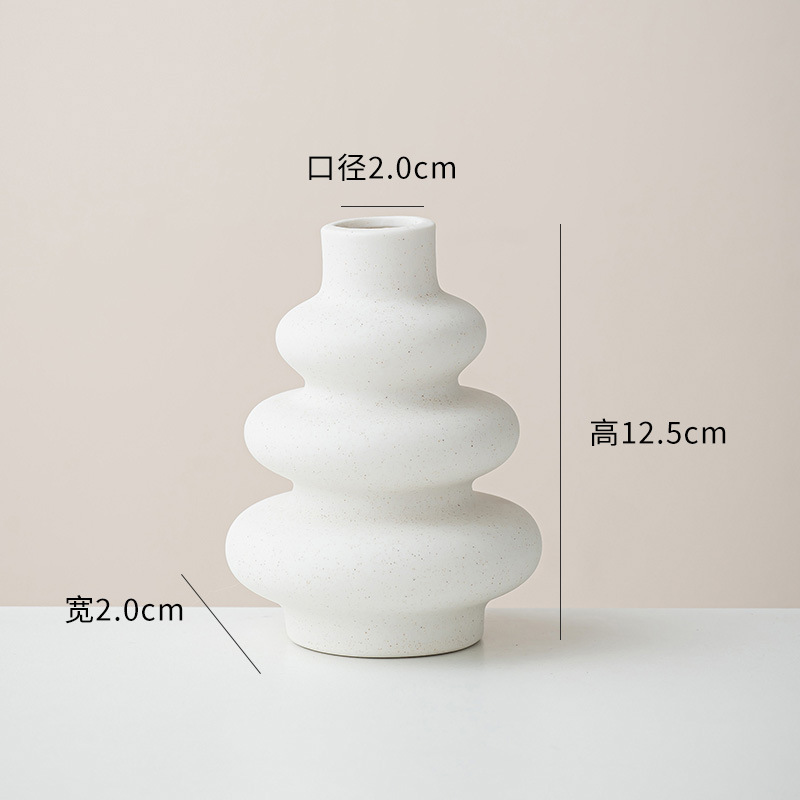 Geometría set vasos de cerámica artesanía explosiva set de tres piezas decoración del hogar creativa adornos al por mayor transfronterizos