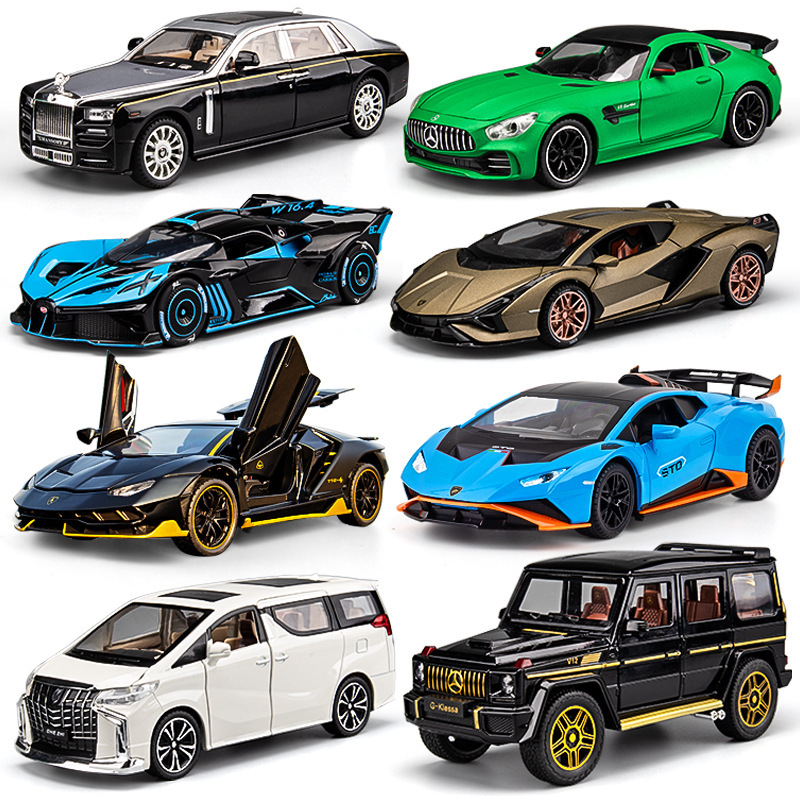 Alloy Toy Car Boy Racing Large Sports Car Kidsren's Car Model Artificial Collection New Vehicle 1:24