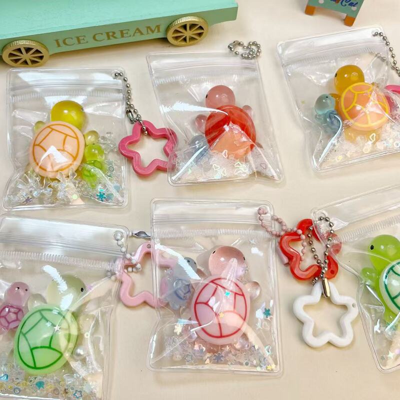 Little Tortoise Resin Pendant Luminous Turtle Cyber Celebrous TikTok Blind Bag Resin Ornaments Tortoise Waler Bag Student Toy