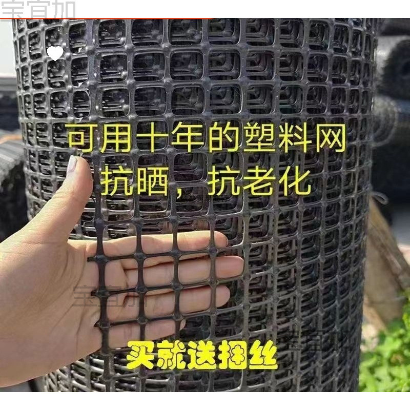 养鸡塑料网格围栏网拦鸡网家用养殖网防护网围栏栅栏户外菜园土工