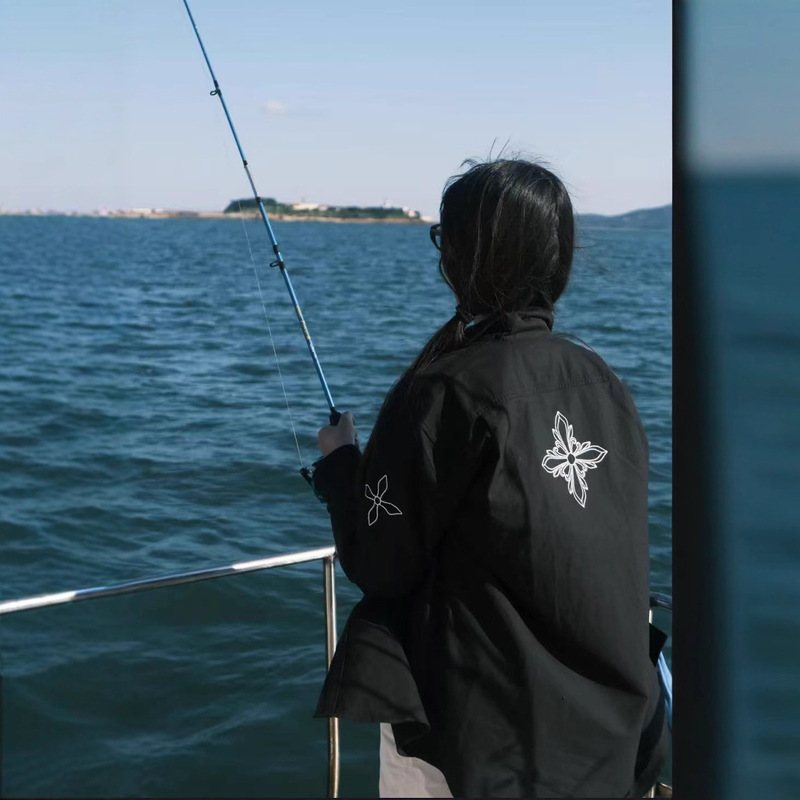 Sk Cross-Stitch Classic Shirt Solid Color Loose Top 24