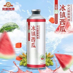 金星新品冰镇西瓜【日期新鲜】中式精酿微醺果啤1L*6罐整箱批发