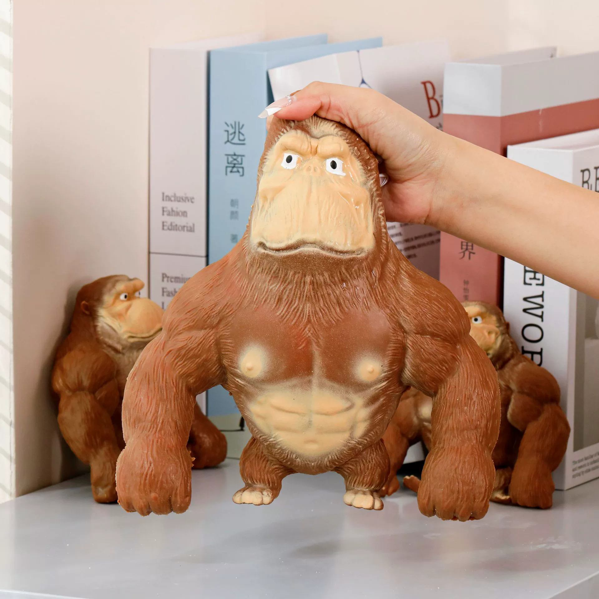Игрушка, слизь, новая коллекция, (Физика), шимпанзе, антистресс