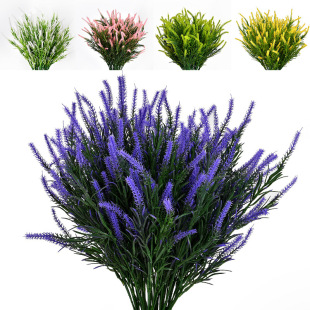 Lavender realistic wedding flowers for home use, plastic interior decorations, (Physicals), home decor
