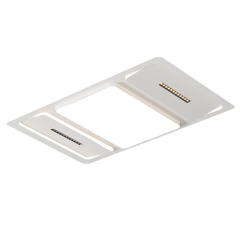 Sala de estar lámpara de techo rectangular moderna y minimalista lámpara de dormitorio redonda ultra delgada led paquete de lámparas de espectro completo