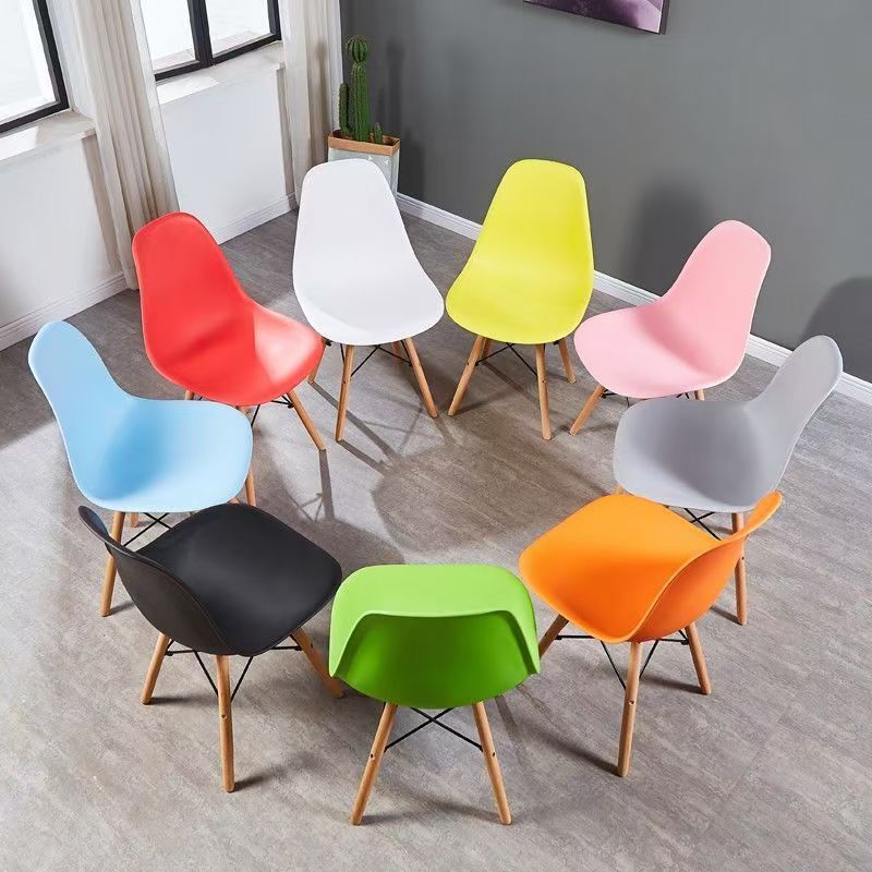Eames Chair Dining Chair Home Chair Computer Desk Chair Plastic Backrest Chair Modern Minimalist Creative Office Chair Meeting Chair Eames Chair Dining Chair Home Chair Computer Desk Chair Plastic Backrest Chair Modern Minimalist Creative Office Chair Meeting Chair