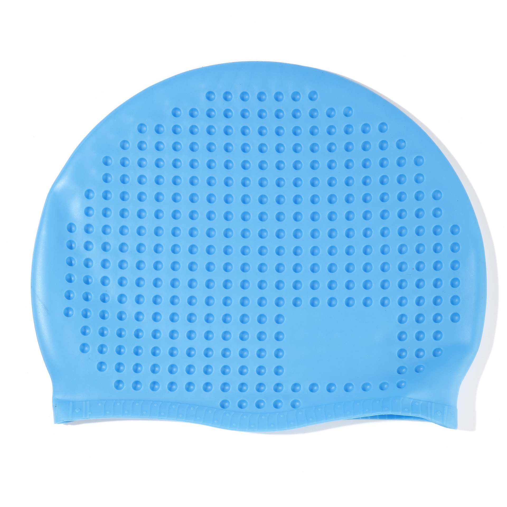 Sombrero de natación de silicona para adultos unisex sombrero de natación de silicona agujero elástico sombrero de natación burbuja sombrero fábrica de suministro directo