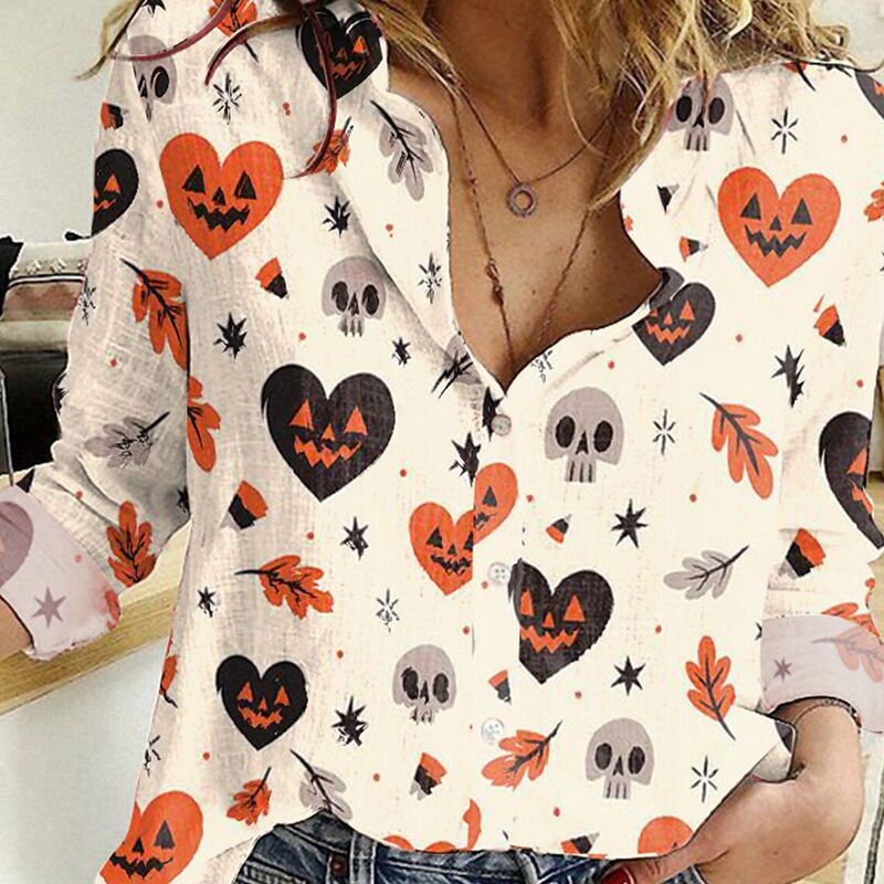 2026 European and American Amazon Halloween Costume New Products 3D Digital Printed Women's Shirts Popular Export Models 2026 European and American Amazon Halloween Costume New Products 3D Digital Printed Women's Shirts Popular Export Models