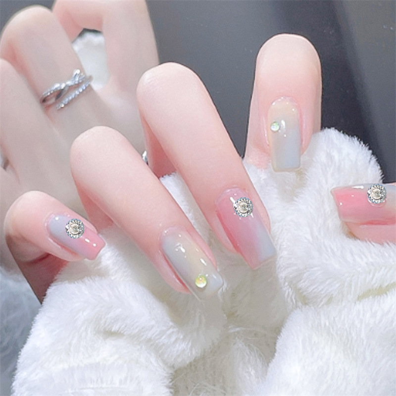 Internet celebridad nueva manicura K9 diamante MOL luz de la luna color mágico de forma especial en punta de diamante mariposa gota de agua corazón torcido clavo de cristal diamante