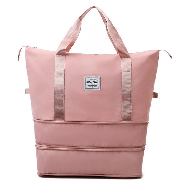 Capacious double-layer travel bag