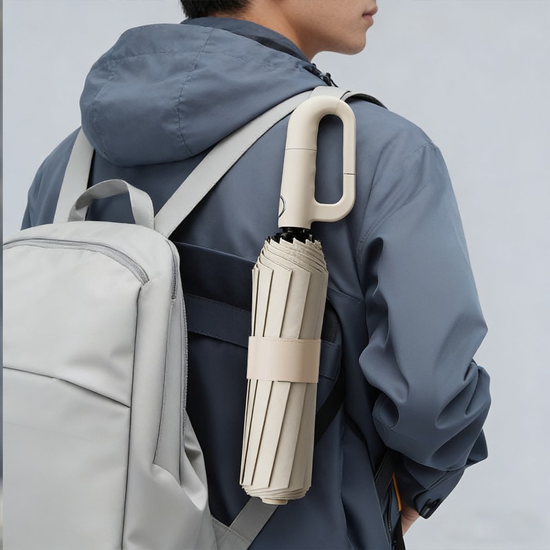 72 hebilla automática paraguas portátil extra grande engrosado reforzado gancho de los hombres plegable lluvia y lluvia de doble uso para las mujeres