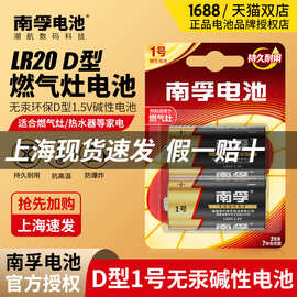南孚1号电池大号一号碱性燃气灶热水器LR20手电筒收录机电池1粒价