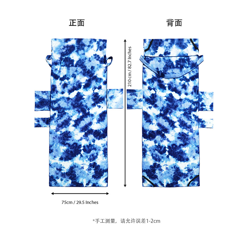 Fábrica en stock transfronterizo de microfibra de terciopelo de doble cara cubierta de silla de playa toalla reclinable toalla de playa absorbente de secado rápido