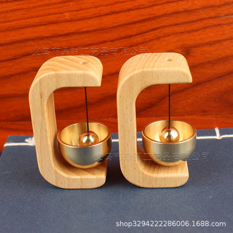 Brass New Style Dopamine Magnetic Bell Doorbell Home Entry Door Creative C Type Doorbell Wind Bell Decorative Pendant