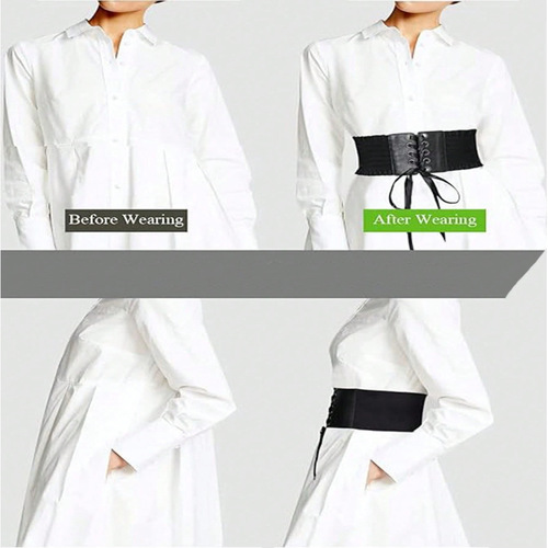 Women's adjustable sash with tassel tie, slimming belt, lace floral edge, wide waist closure with bow tie, trendy decorative waist cincher