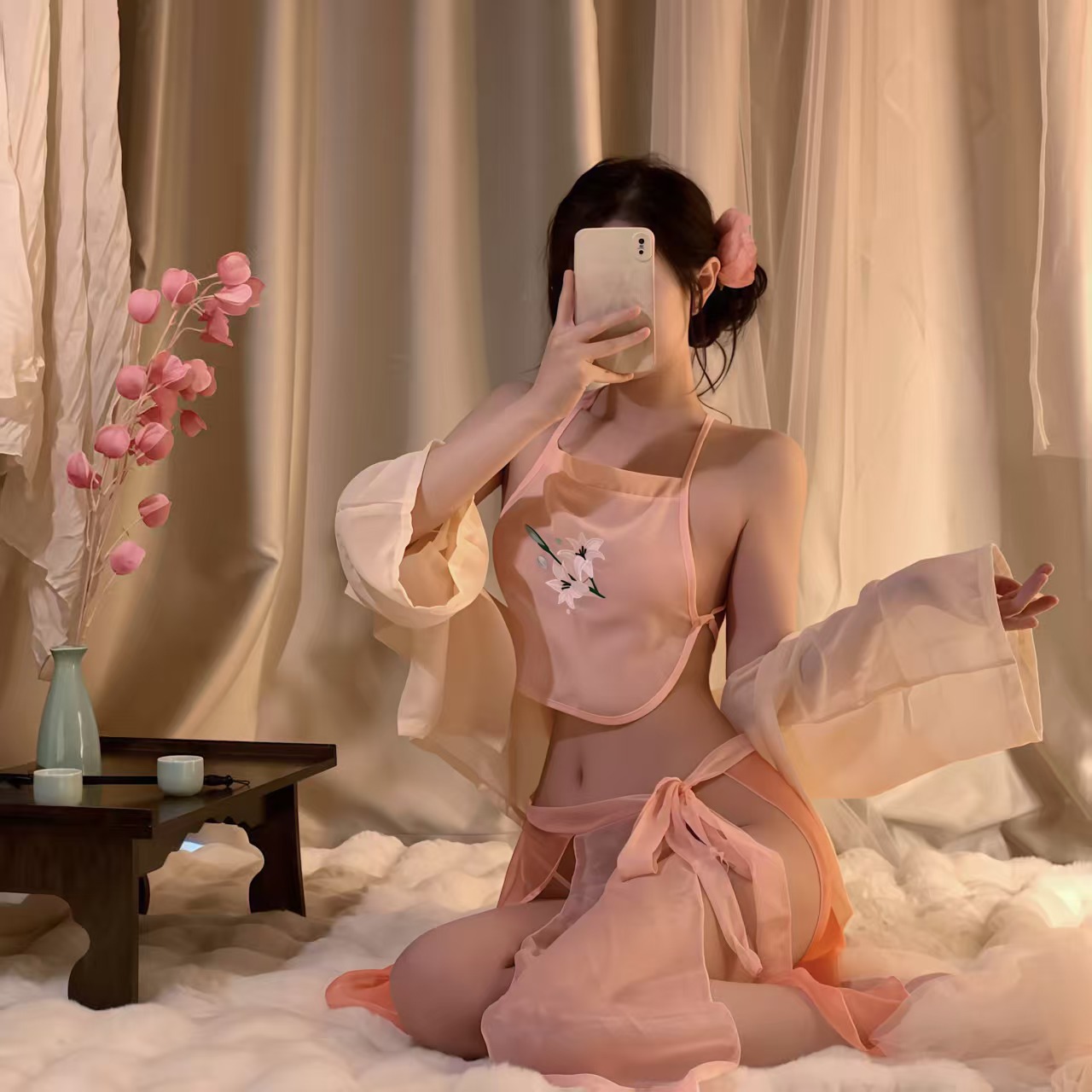 호스타 꽃가루 [복대+스커트+재킷+티바지]
