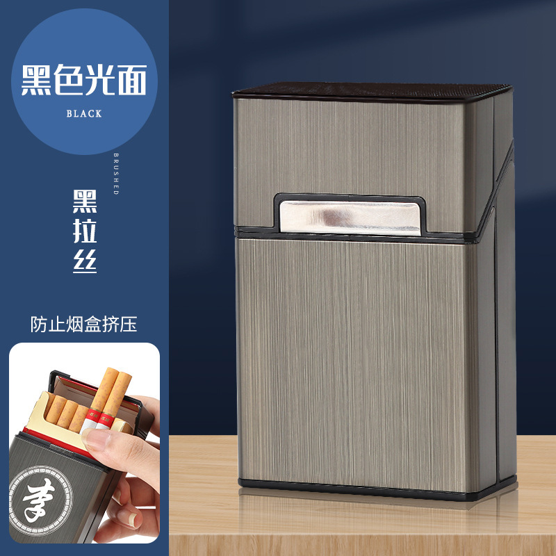 跨境新款铝合金装香烟盒20支粗支可激光刻字个性化创意烟盒工厂销|undefined