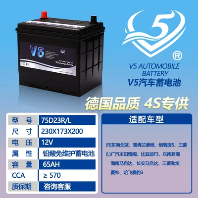 Original Matching V5 Lead-Acid Car battery/battery