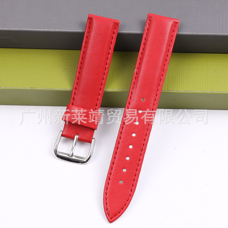 [Venta directa de fábrica] correa de reloj de cuero de ternero aguja de correa de reloj de pulsera de reloj general de cuero de vaca suave aguja al por mayor transfronteriza