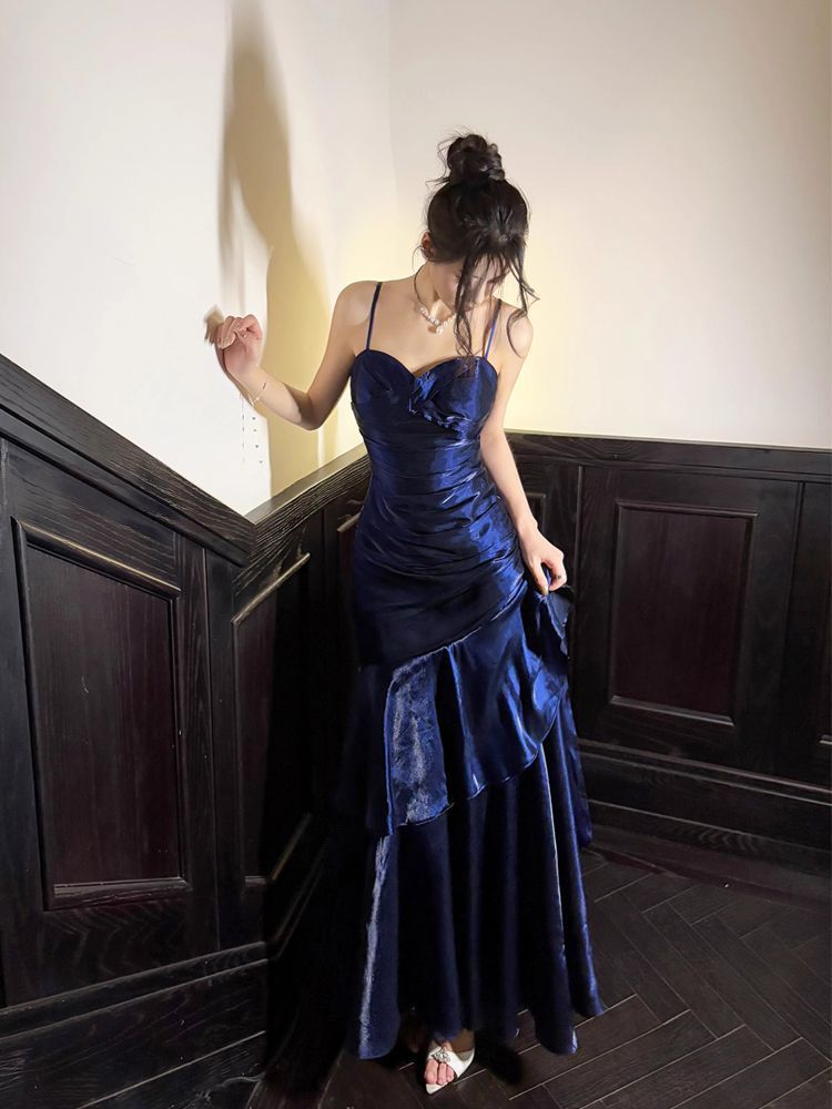 Blue evening dress