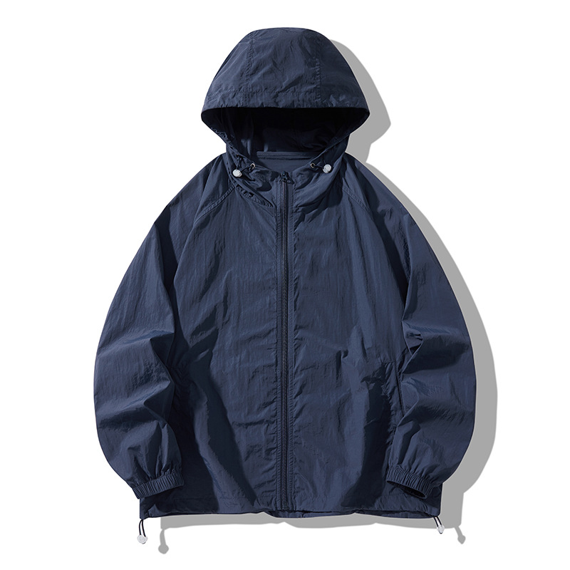 Chaqueta de Protección Solar con Capucha para Pareja, de Nailon, Con Capucha, para Uso Diario