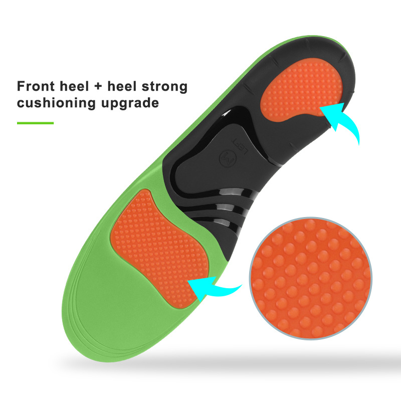 Orthotic insole, soporte de arco, plantilla de corrección de pie plano, plantilla de soporte antideslizante que absorbe el sudor para hombres