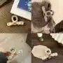 新款日常气质碎花鲨鱼夹
