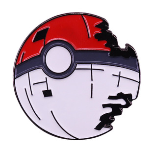 Pokemon Brooch Death Star Master Ball Badge Cute Game Pin Pop Culture Jewelry