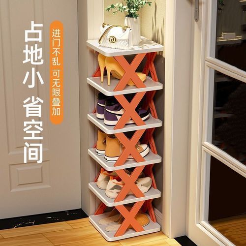 Simple Shoe Rack Home Small Office Dorm Thickened Dustproof Space-Saving Corner Shoe Storage Cabinet