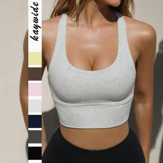 Cross-Border European and American Sports Yoga Style High-Elastic Camisole Vest Women's Clothing 2026 Summer New Model Amazon Independent